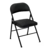 COSCO Black Padded Fabric Folding Chair -Home Furniture 810135272