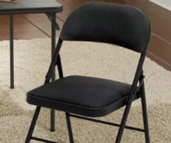 COSCO Black Padded Fabric Folding Chair 7 COSCO Black Padded Fabric Folding Chair -Home Furniture 810135272 2
