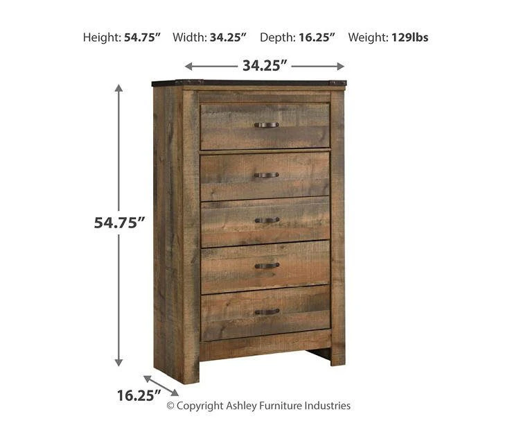 Trinell 5-Drawer Chest 11 Trinell 5-Drawer Chest - Image 9