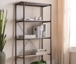 Real Living Rustic 5-Shelf Bookcase 18 Real Living Rustic 5-Shelf Bookcase -Home Furniture 810343917 2