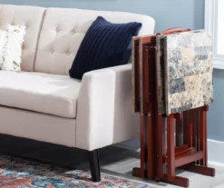 Williams 4-Piece Faux Marble Tray Table Set 26 Williams 4-Piece Faux Marble Tray Table Set -Home Furniture 810386282 A0 11