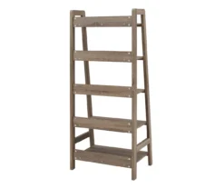 Margo Gray 5-Shelf Ladder Bookcase -Home Furniture 810386286 A2