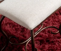 Heather Metal Adjustable Mirror Vanity Set With Stool 22 Heather Metal Adjustable Mirror Vanity Set With Stool -Home Furniture 810389409 A8 9