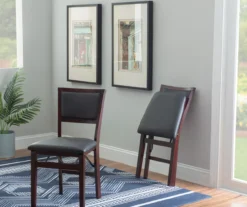 Brown Classic Open Back Folding Chairs, 2-Pack -Home Furniture 810389460 B0 2