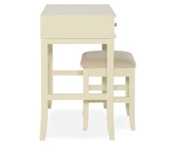 Caroline Cream Mirror Vanity Set With Stool -Home Furniture 810389506 4