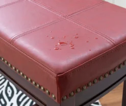 30" Brooke Red Saddle Barstool -Home Furniture 810389513 4