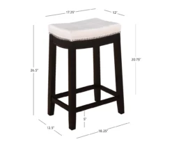 Brooke 24" Saddle Counter Stool -Home Furniture 810389522 D8 10