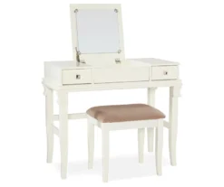 Martha Mirror Vanity Set With Stool -Home Furniture 810389524 2 1