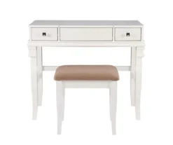 Martha Mirror Vanity Set With Stool -Home Furniture 810389524 A0 3