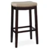 31" Clay Walnut Pub Barstool -Home Furniture 810389530 1 2