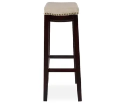 31" Clay Walnut Pub Barstool 8 31" Clay Walnut Pub Barstool -Home Furniture 810389530 2 1