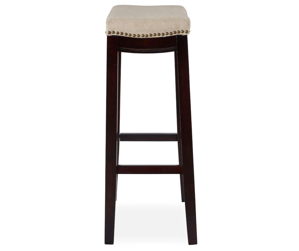 31" Clay Walnut Pub Barstool 5 31" Clay Walnut Pub Barstool - Image 3