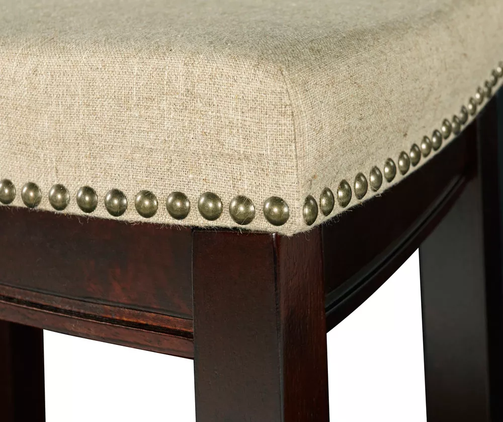 31" Clay Walnut Pub Barstool 6 31" Clay Walnut Pub Barstool - Image 4