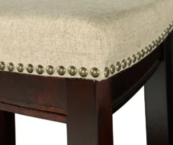 Clay Walnut Saddle Style Bar/ Counter Stools 15 Clay Walnut Saddle Style Bar/ Counter Stools -Home Furniture 810389530 3