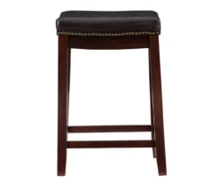 Brooke 24" Saddle Counter Stool -Home Furniture 810389537 A0 2
