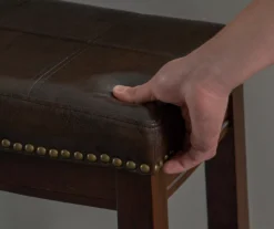 Brooke 24" Saddle Counter Stool -Home Furniture 810389537 A8 8