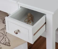 Butterfly Mirror Vanity Set With Stool -Home Furniture 810389543 A8 9