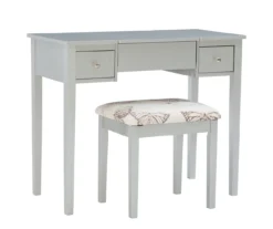 Butterfly Mirror Vanity Set With Stool -Home Furniture 810389544 A0 1