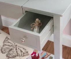 Butterfly Mirror Vanity Set With Stool -Home Furniture 810389544 B0 3