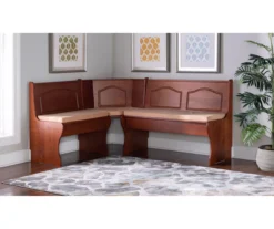 Beige Microfiber Cushion Set For Breakfast Nook -Home Furniture 810389546 A8 11