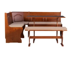 Beige Microfiber Cushion Set For Breakfast Nook -Home Furniture 810389546 A8 4