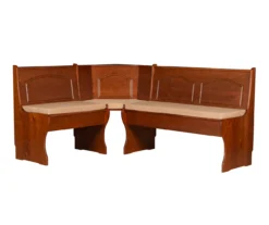 Beige Microfiber Cushion Set For Breakfast Nook -Home Furniture 810389546 A8 5