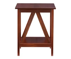 Rockford Antique Tobacco End Table -Home Furniture 810389562 A0 3