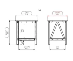 Rockford Antique Tobacco End Table -Home Furniture 810389562 A8