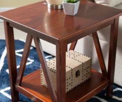 Rockford Antique Tobacco End Table -Home Furniture 810389562 B8