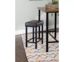 Luke Industrial 3-Piece Pub Table Set With Hooks -Home Furniture 810389576 A0 8