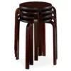 Wenge Bentwood 4-Piece Stool Set 1 Wenge Bentwood 4-Piece Stool Set -Home Furniture 810389584 2