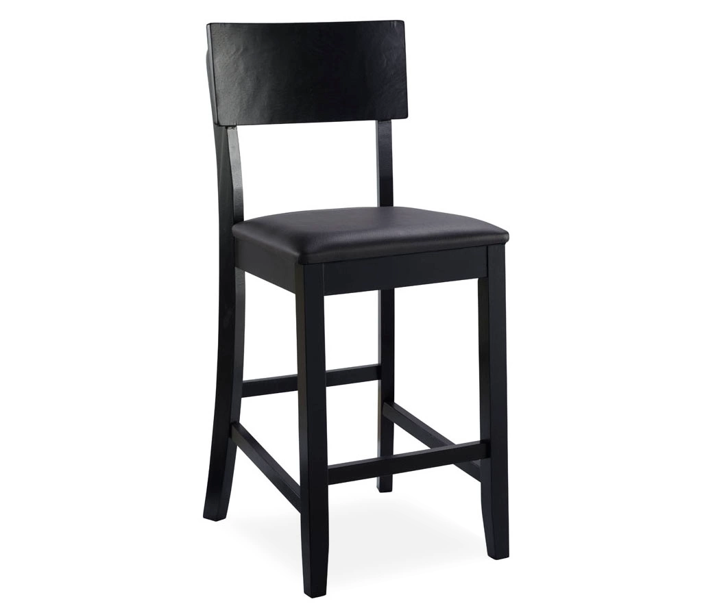 24" Black Contemporary Counter Stool 3 24" Black Contemporary Counter Stool