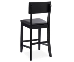 24" Black Contemporary Counter Stool 20 24" Black Contemporary Counter Stool -Home Furniture 810389596 3
