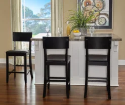 24" Black Contemporary Counter Stool 22 24" Black Contemporary Counter Stool -Home Furniture 810389596 4