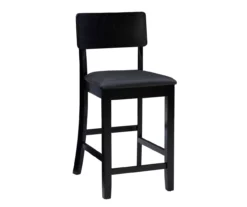 24" Black Contemporary Counter Stool 16 24" Black Contemporary Counter Stool -Home Furniture 810389596 A0 1
