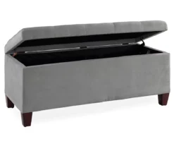Erin Gray Padded Shoe Storage Ottoman -Home Furniture 810389631 2