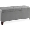 Erin Gray Padded Shoe Storage Ottoman 1 Erin Gray Padded Shoe Storage Ottoman -Home Furniture 810389631 5