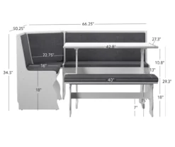 Maggie Breakfast Dining Nook -Home Furniture 810389663 D8 11