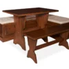 Cannon Walnut Backless Breakfast Nook 1 Cannon Walnut Backless Breakfast Nook -Home Furniture 810389665 2