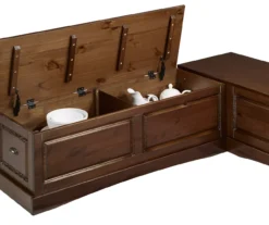 Cannon Walnut Backless Breakfast Nook -Home Furniture 810389665 A8 1