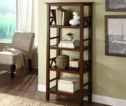 Rockford Antique Tobacco 4-Shelf Bookcase 7 Rockford Antique Tobacco 4-Shelf Bookcase -Home Furniture 810389675 3