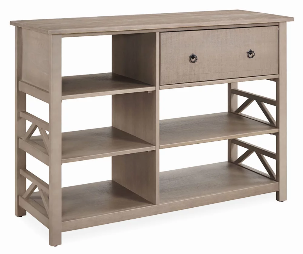Rockford Rustic Gray 5-Shelf TV & Media Center 3 Rockford Rustic Gray 5-Shelf TV & Media Center