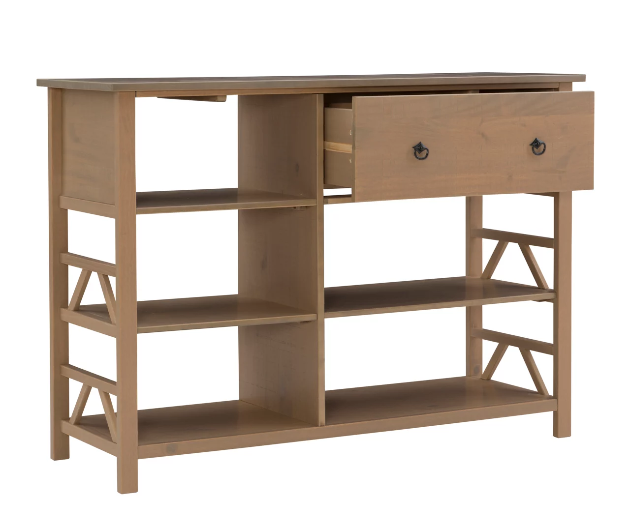 Rockford Rustic Gray 5-Shelf TV & Media Center 9 Rockford Rustic Gray 5-Shelf TV & Media Center - Image 7