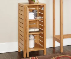 Pierce Bamboo Single Door Floor Cabinet -Home Furniture 810389686 4