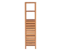Pierce Bamboo 5-Shelf Mid Cabinet 15 Pierce Bamboo 5-Shelf Mid Cabinet -Home Furniture 810389690 A1 1
