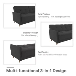 Ameriwood Avianna Coil Futon -Home Furniture 810405133 1