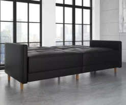 Ameriwood Avianna Faux Leather Coil Futon 28 Ameriwood Avianna Faux Leather Coil Futon -Home Furniture 810405140 3