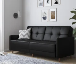 Ameriwood Avianna Faux Leather Coil Futon 34 Ameriwood Avianna Faux Leather Coil Futon -Home Furniture 810405140 6 1