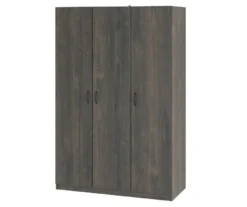 Rodeo Weathered Oak 3-Door Wardrobe -Home Furniture 810409561 31