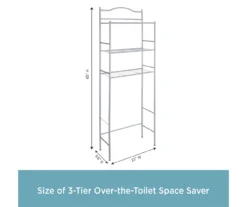 Polished Pewter Over-the-Toilet Space Saver -Home Furniture 810418048 A0 2